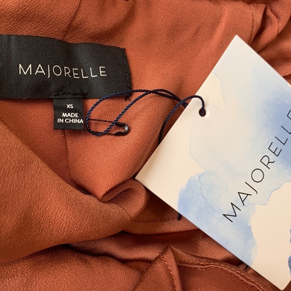 Revolve MAJORELLE Nelly Mini Dress Terracotta Brown Size XS - Picture 7 of 7